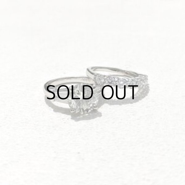 画像2: I様オーダー分　ダイヤモンド×Ptリング　リペア：サイズ直し　2本 (2)